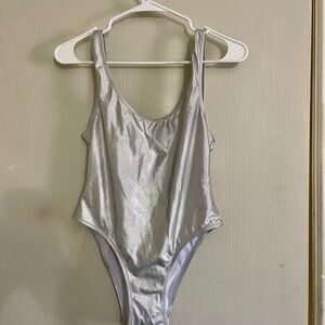 Silver Shapewear Bodysuit